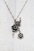 画像1: axes femme / フラワーモチーフネックレス  シルバー S-25-04-17-020-AX-CO-HR-ZS (1)
