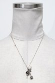 画像2: axes femme / フラワーモチーフネックレス  シルバー S-25-04-17-020-AX-CO-HR-ZS (2)