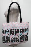 画像2: Angelic Pretty / Sugary Carnival柄ビッグトートバッグ  黒 S-25-04-17-022-AP-ZA-AS-ZS (2)