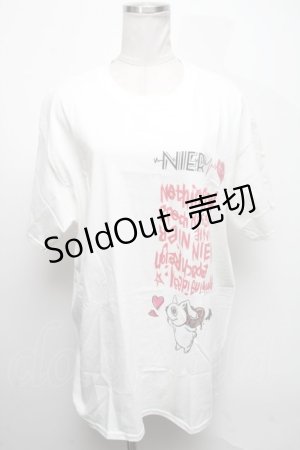 画像: NieR Clothing / プリントTシャツ  白 S-25-04-17-026-PU-TS-HR-ZS