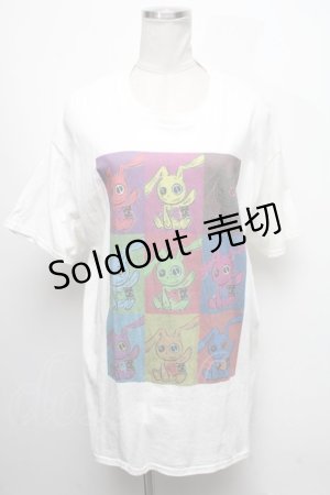 画像: NieR Clothing / プリントTシャツ  白 S-25-04-17-027-PU-TS-HR-ZS