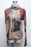 画像1: Jean Paul GAULTIER / 授乳の聖母パワーネットタートルネックカットソー 48  S-25-04-17-043-GO-TO-HR-ZS (1)