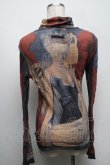 画像2: Jean Paul GAULTIER / 授乳の聖母パワーネットタートルネックカットソー 48  S-25-04-17-043-GO-TO-HR-ZS (2)