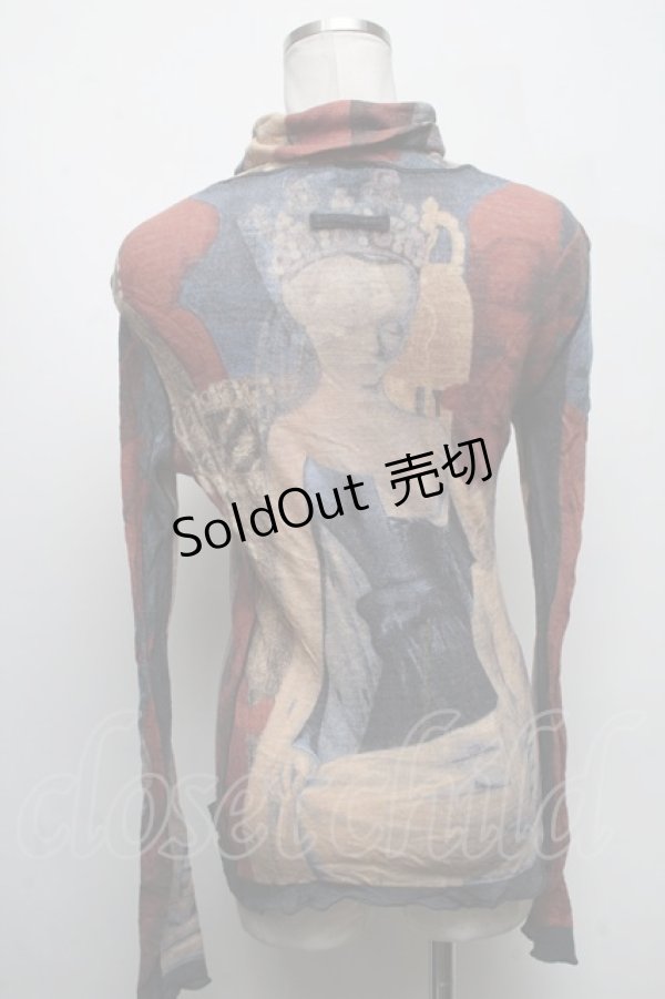 画像2: Jean Paul GAULTIER / 授乳の聖母パワーネットタートルネックカットソー 48  S-25-04-17-043-GO-TO-HR-ZS (2)