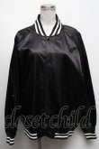 画像1: NieR Clothing / NieRちゃんptスカジャン  黒 S-25-04-17-044-PU-CO-HR-ZT319 (1)