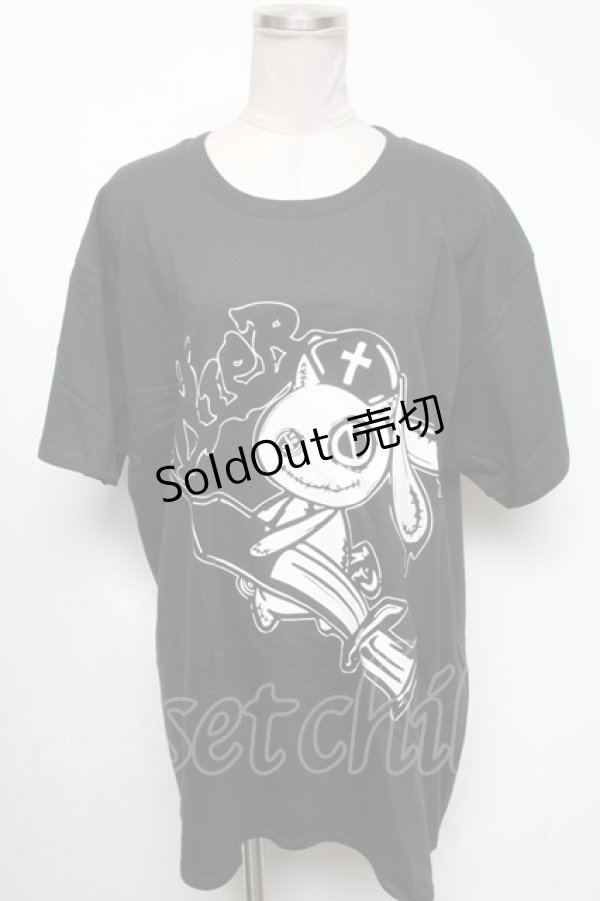 画像1: NieR Clothing / プリントTシャツ  黒 S-25-04-17-047-PU-TS-HR-ZS (1)
