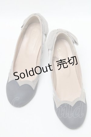 画像: axes femme / 切替リボンヒールパンプス  紺ｘオフ S-25-04-18-001-AX-SH-HR-ZS