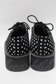 画像3: TUK / SH/ドット柄ラバーソ-ル UK5 黒ｘ白 S-25-04-18-007-PU-SH-AS-ZS (3)
