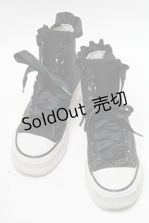 画像: axes femme kawaii / ベア刺繍スニーカー S 黒 S-25-04-18-011-AX-SH-AS-ZS