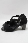 画像2: axes femme / アシンメトリーサンダル  黒 S-25-04-18-016-AX-SH-SZ-ZT-K005 (2)