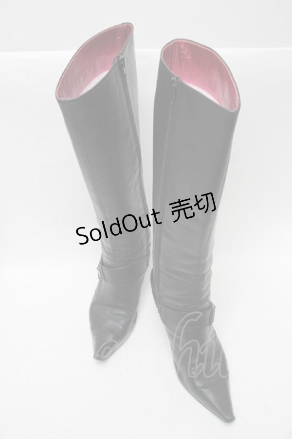 画像1: alice auaa / ロングブーツ 24 黒 S-25-04-18-017-AA-SH-AS-ZS (1)