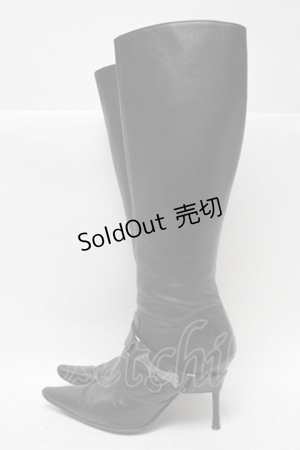 画像2: alice auaa / ロングブーツ 24 黒 S-25-04-18-017-AA-SH-AS-ZS (2)