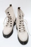 画像1: Dr.Martens （Getta Grip） / LEONA厚底ヒールブーツ UK5 ベージュ S-25-04-18-020-PU-SH-AS-ZS (1)
