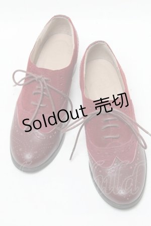 画像: PINK HOUSE / SHウイングチップシューズ M ワイン S-25-04-18-024-LO-SH-AS-ZS