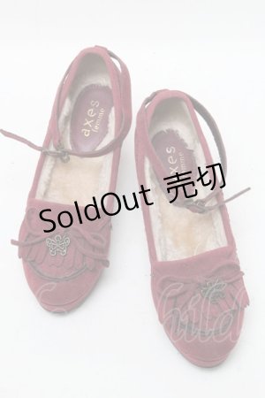 画像: axes femme / SHローファーヒールシューズ M 赤 S-25-04-18-025-AX-SH-ET-ZT088