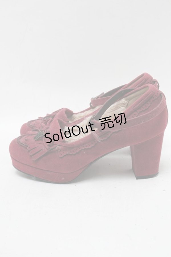 画像2: axes femme / SHローファーヒールシューズ M 赤 S-25-04-18-025-AX-SH-ET-ZT088 (2)