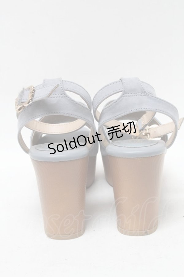 画像3: axes femme / 刺繍入りスエードブーツサンダル  サックス S-25-04-18-027-AX-SH-HR-ZT-K002 (3)