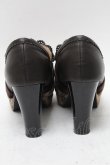 画像3: axes femme / レースｘリボンヒールブーツ  ブラウン S-25-04-18-032-AX-SH-HR-ZT088 (3)