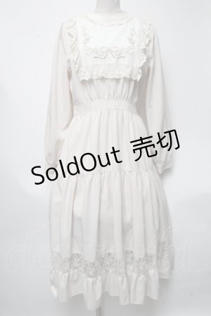 画像: axes femme POETIQUE / ブロッキングブーケ刺繍ワンピース  ベージュ S-25-04-19-051-AX-OP-HR-ZS