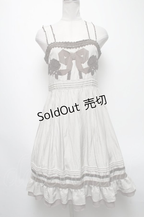 画像1: axes femme / ローズモチーフレースワンピース   S-25-04-19-052-AX-OP-AS-ZS (1)