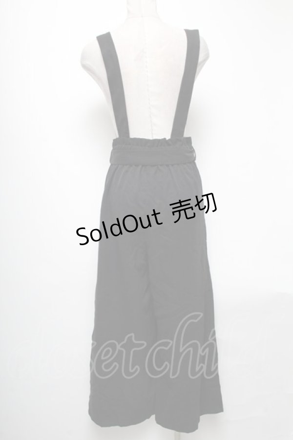 画像2: axes femme / サスペンダーパンツ  黒 S-25-04-19-077-AX-PA-HR-ZS (2)