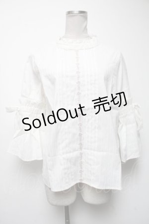 画像: axes femme / ボリューム袖ブラウス  キナリ S-25-04-19-013-AX-BL-HR-ZS