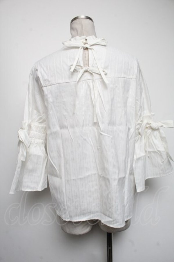 画像2: axes femme / ボリューム袖ブラウス  キナリ S-25-04-19-013-AX-BL-HR-ZS (2)