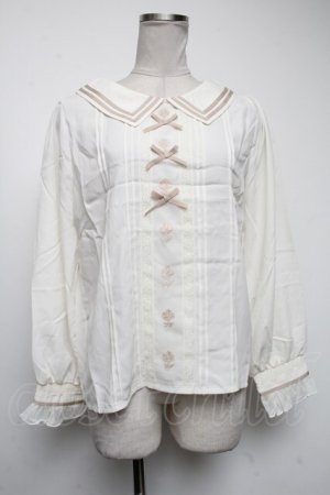 画像: axes femme POETIQUE / ローズプチリボンブラウス  キナリ S-25-04-19-015-AX-TO-HR-ZS