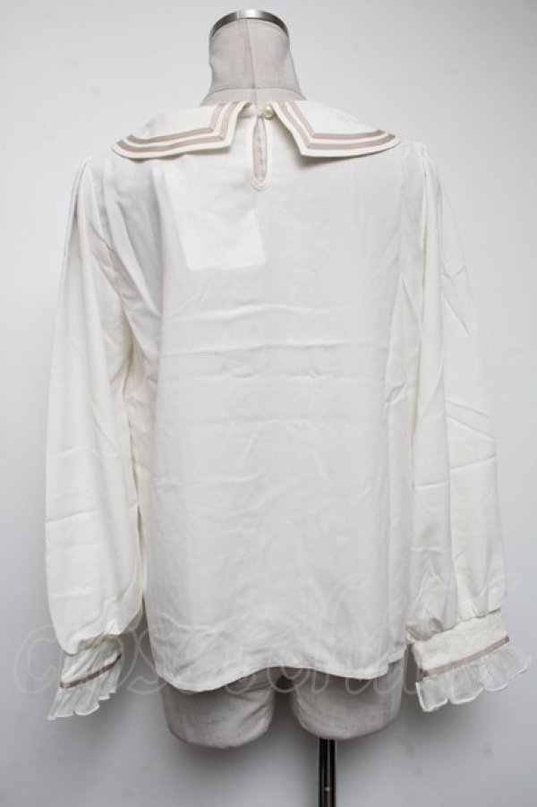 画像2: axes femme POETIQUE / ローズプチリボンブラウス  キナリ S-25-04-19-015-AX-TO-HR-ZS (2)