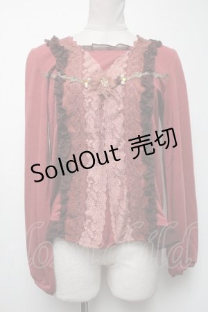 画像: axes femme / レースプルオーバー   S-25-04-19-026-AX-BL-HR-ZS