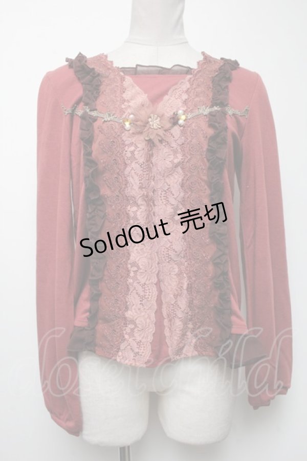 画像1: axes femme / レースプルオーバー   S-25-04-19-026-AX-BL-HR-ZS (1)