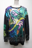画像1: HYPER CORE / T-368 TAGGING MY SOULグラフィックTシャツ  黒 S-25-04-19-030-PU-TO-AS-ZS (1)
