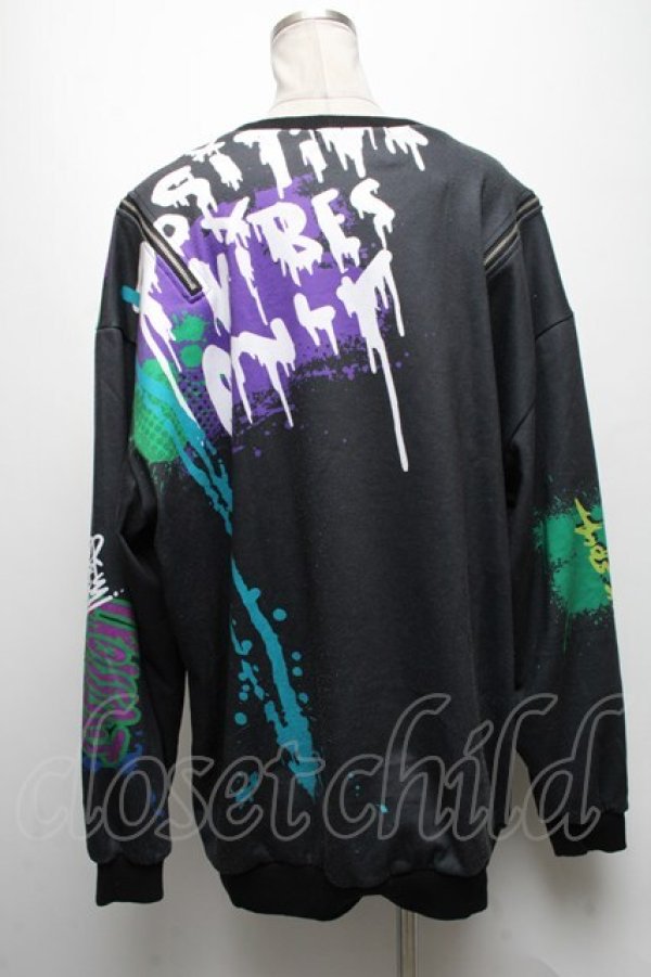 画像2: HYPER CORE / T-368 TAGGING MY SOULグラフィックTシャツ  黒 S-25-04-19-030-PU-TO-AS-ZS (2)