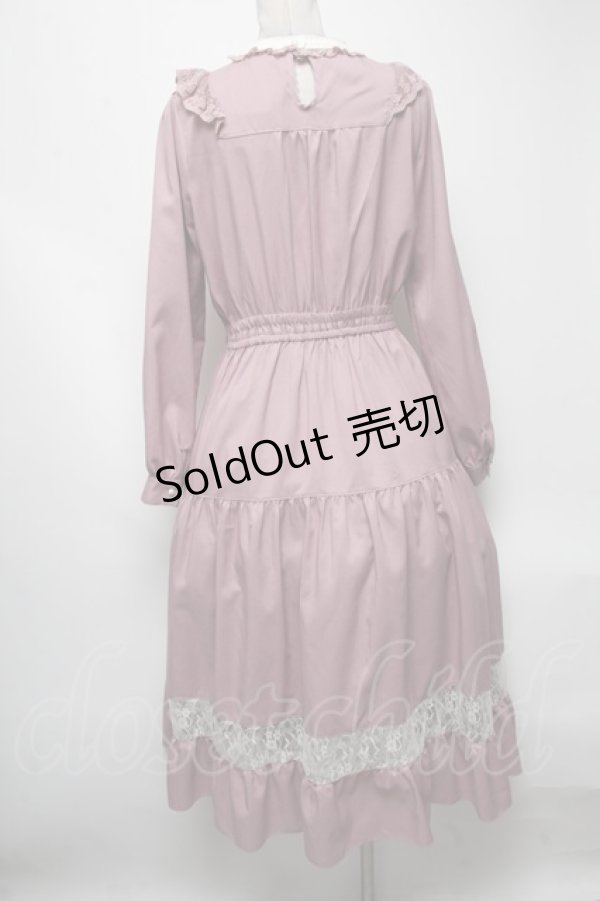 画像2: axes femme POETIQUE / ブロッキングブーケ刺繍ワンピース  ピンク S-25-04-19-038-AX-OP-HR-ZS (2)