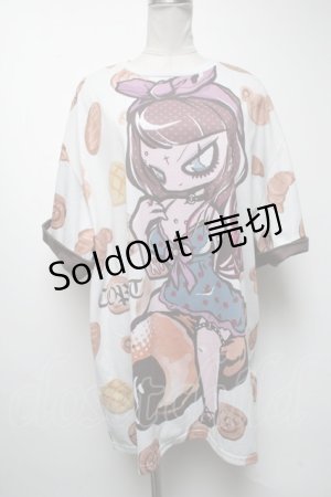 画像: HYPER CORE / BREADグラフィックTシャツ  グレー S-25-04-19-004-PU-TO-AS-ZS