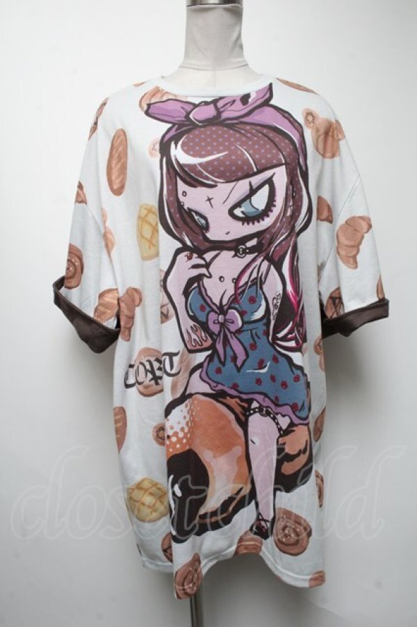 画像1: HYPER CORE / BREADグラフィックTシャツ  グレー S-25-04-19-004-PU-TO-AS-ZS (1)