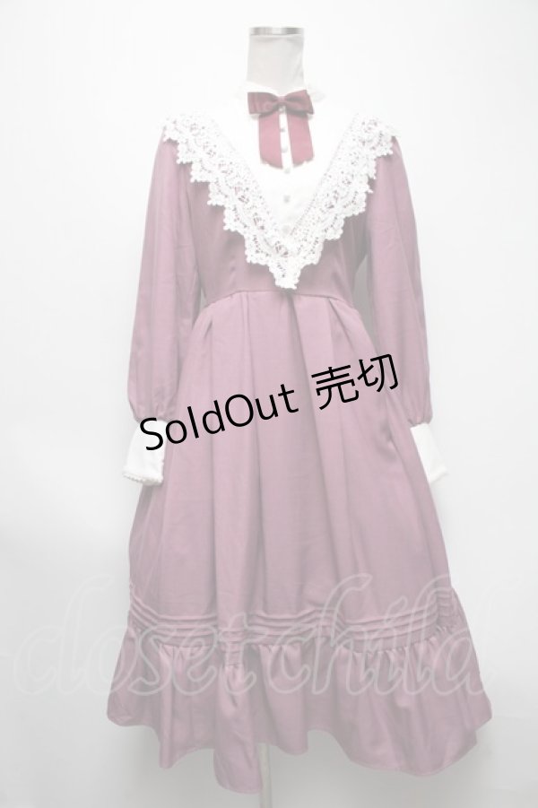 画像1: axes femme kawaii / クラシックドールワンピース  ピンク S-25-04-19-040-AX-OP-HR-ZS (1)