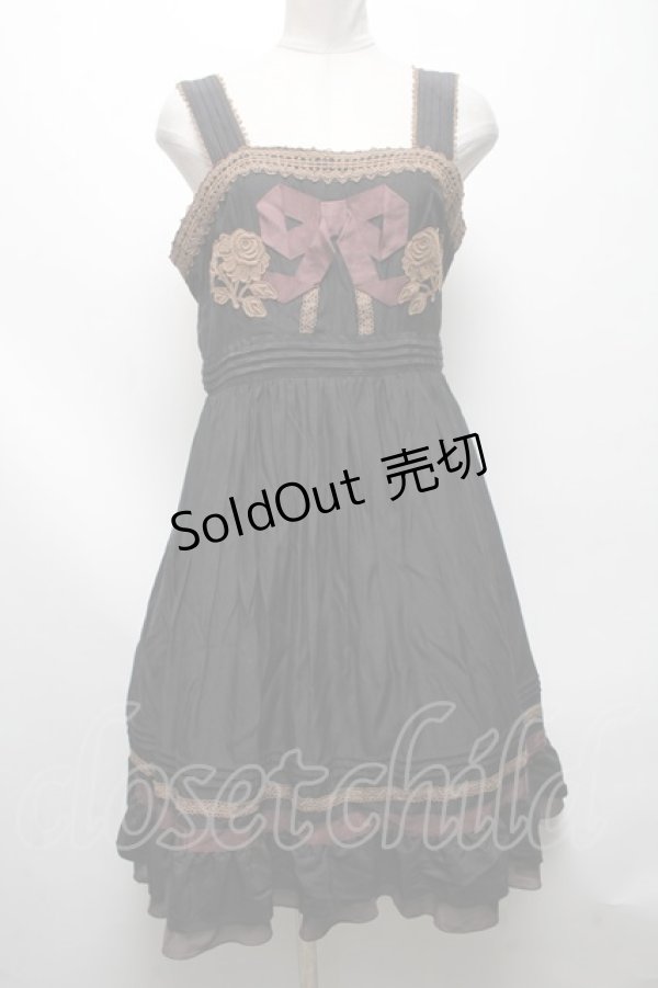 画像1: axes femme / ローズモチーフレースワンピース   S-25-04-19-045-AX-OP-AS-ZS (1)