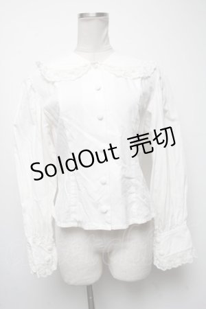 画像: metamorphose / くるみボタンブラウス  白 S-25-04-23-033-ME-BL-AS-ZS