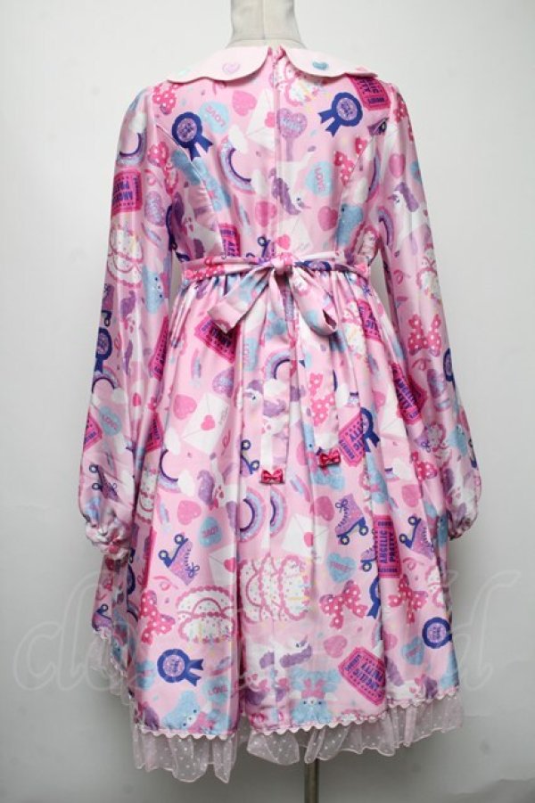 画像2: Angelic Pretty / Girly Stickerワンピース  ピンク S-25-04-23-059-AP-OP-AS-ZS (2)