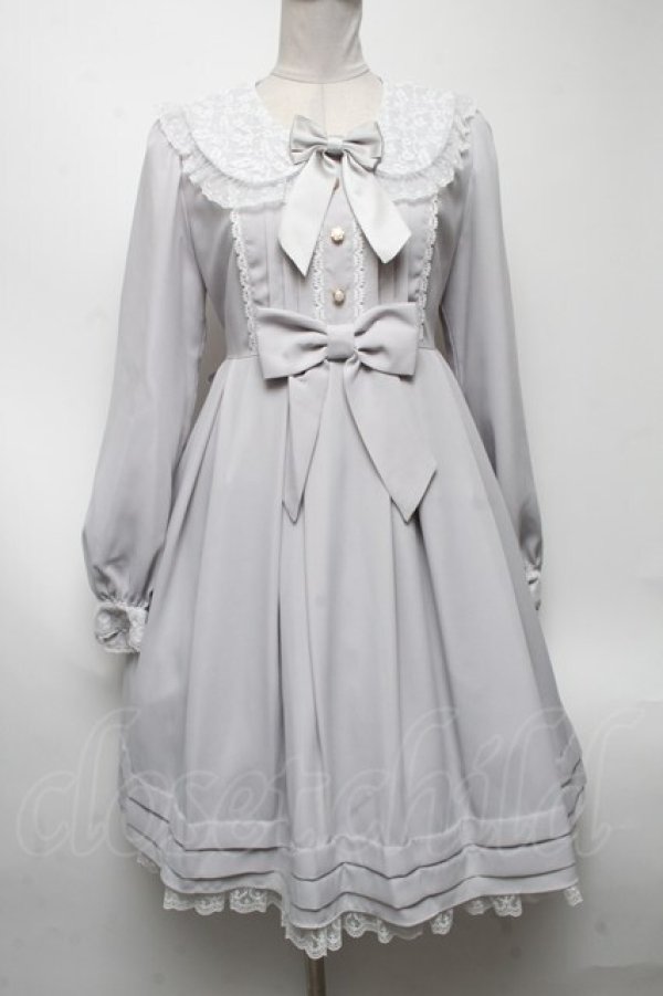 画像1: Angelic Pretty / 秘密のガーデンワンピース  グレー S-25-04-23-062-AP-OP-HR-ZS (1)
