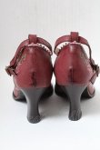 画像3: axes femme / ローズ刺繍パンプス M ワイン S-25-04-23-005-AX-SH-AS-ZS (3)