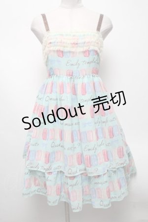 画像: Emily Temple cute / マカロンノースリーブワンピース  サックス S-25-04-23-070-ET-OP-AS-ZS