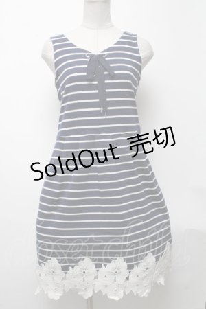 画像: axes femme / ワンピース  紺ｘ白 S-25-04-23-072-AX-TO-AS-ZS
