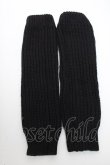 画像2: KRY CLOTHING / ニットレッグカバー  黒 S-25-04-23-001-EL-ZA-HR-ZS (2)