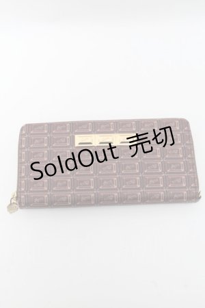 画像: Q-pot. / ビターチョコレート ラウンドファスナーウォレット  ブラウン S-25-04-23-002-QP-ZA-AS-ZS