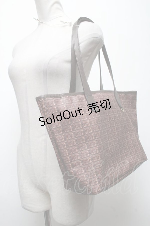 画像2: Q-pot. / ビターチョコレートジップトートバッグ  ブラウン S-25-04-23-015-QP-BG-AS-ZS (2)