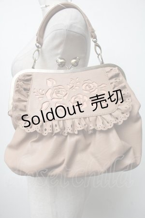 画像: axes femme / ローズがま口バッグ  ベージュ S-25-04-23-017-AX-BG-AS-ZS