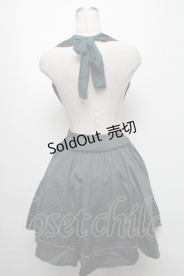 画像2: axes femme / ホルターサス付きフレアスカート  グリーン S-25-04-25-053-AX-SK-HR-ZS (2)