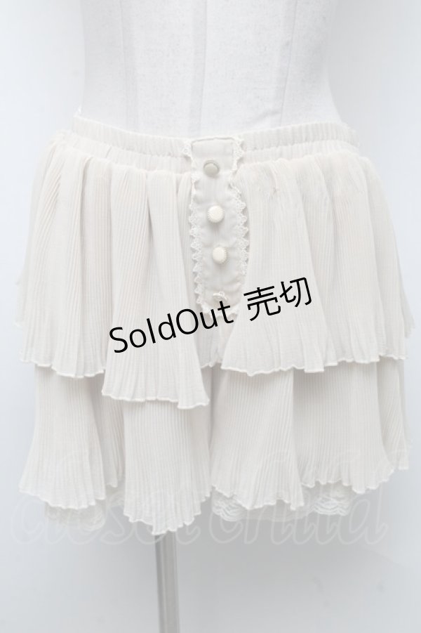 画像1: axes femme / プリーツレイヤードスカート  オフ S-25-04-25-058-AX-SK-HR-ZS (1)
